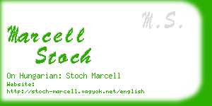 marcell stoch business card